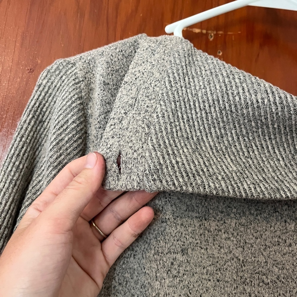 Fortune + Ivy Elegant Gray Cowl Neck Sweater with Button Details. BRAND NEW - Picture 7 of 8